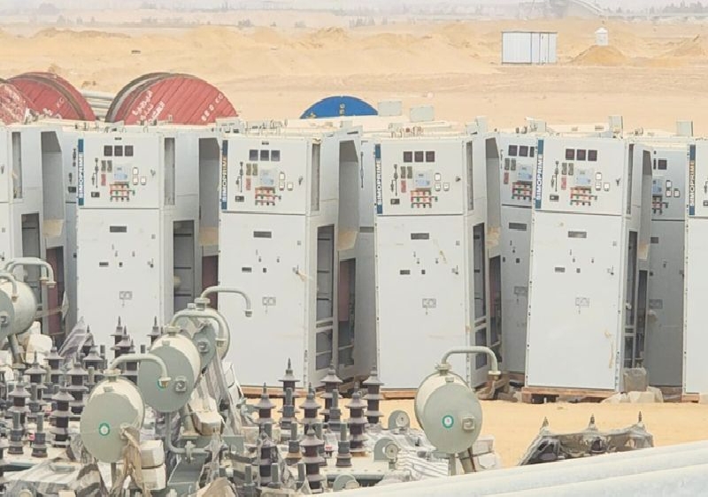 استمرار تركيب لوحات وموزعات الكهرباء  بحي اب تاون اكتوبر 